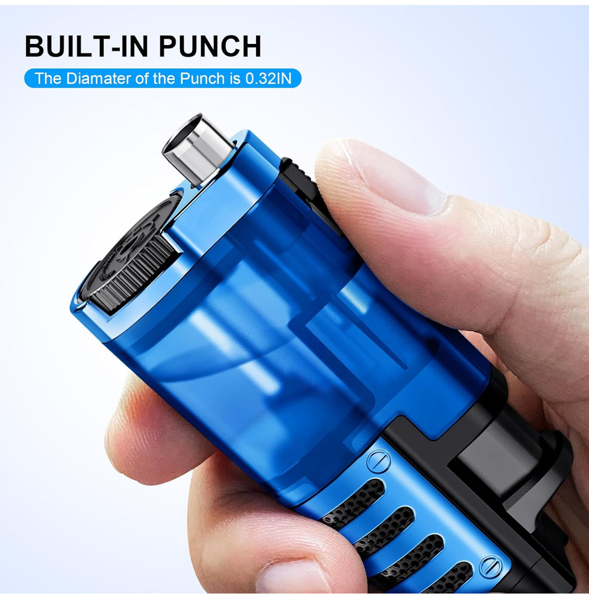 Blue and black Torch Lighter