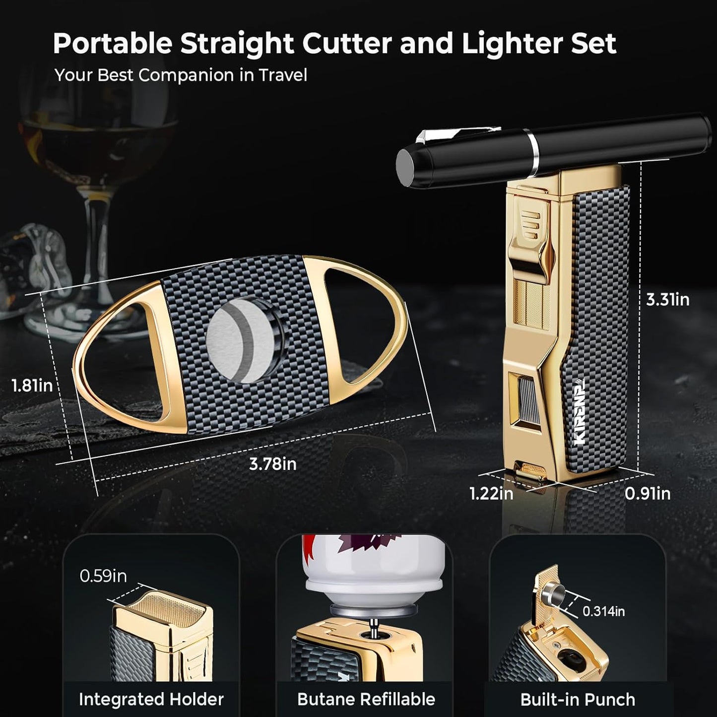 AMA Torch Lighter and Cutter Set