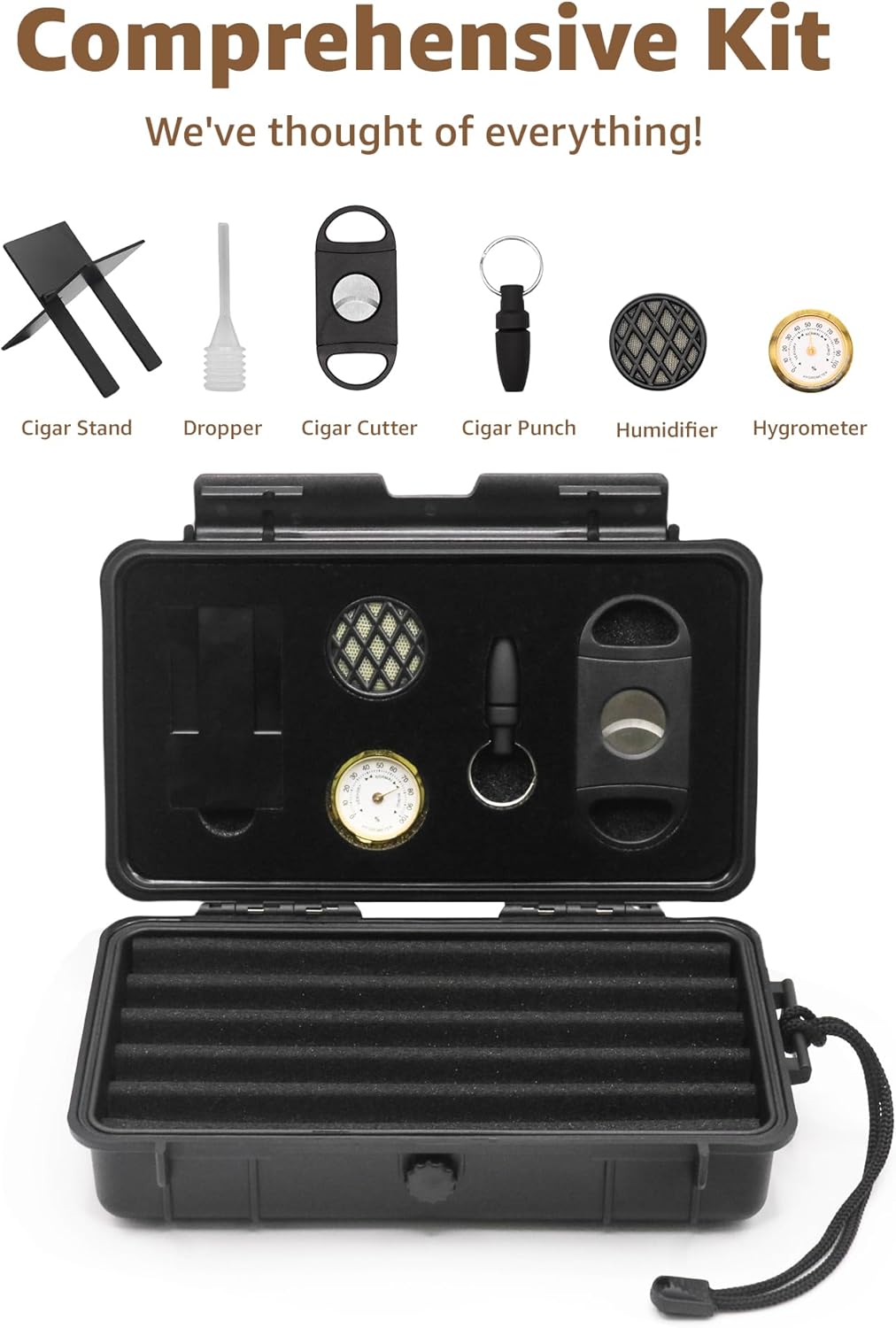 INFINITY Travel Cigar Humidor Case | Waterproof,