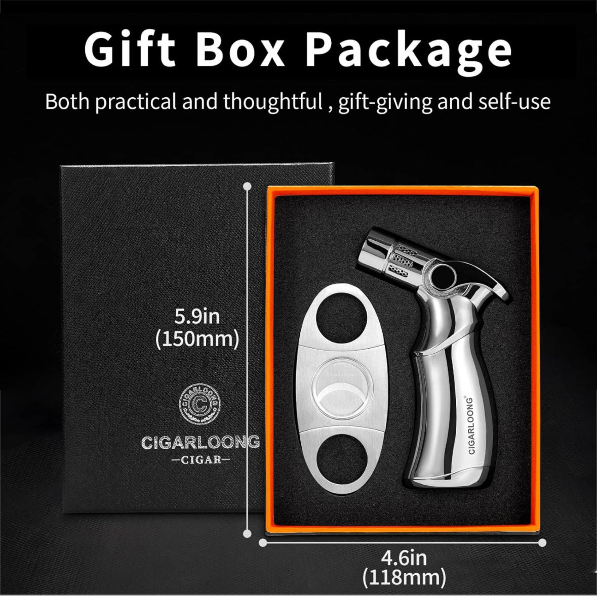 Cigar Lighter and Cutter Set
