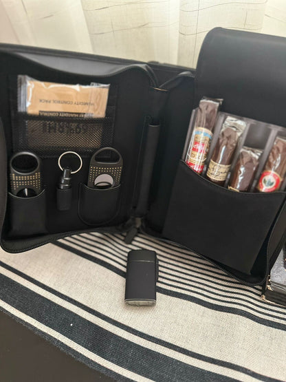 Travel Cigar  CASE Humidor  Leather