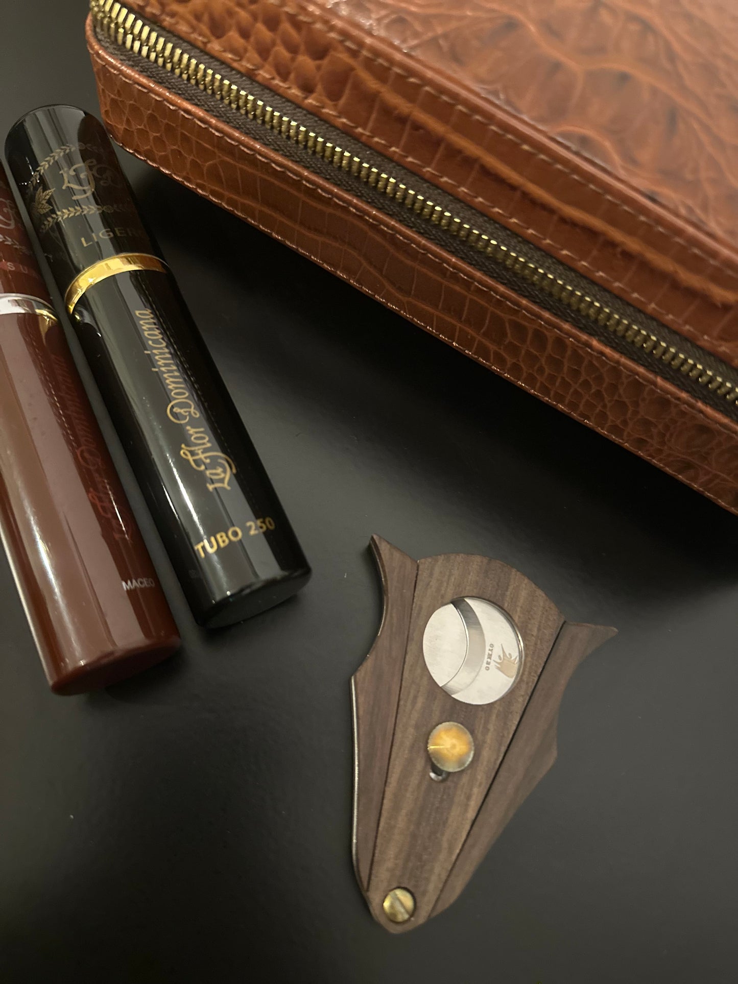 Stainless steel Wood Cigar cutter