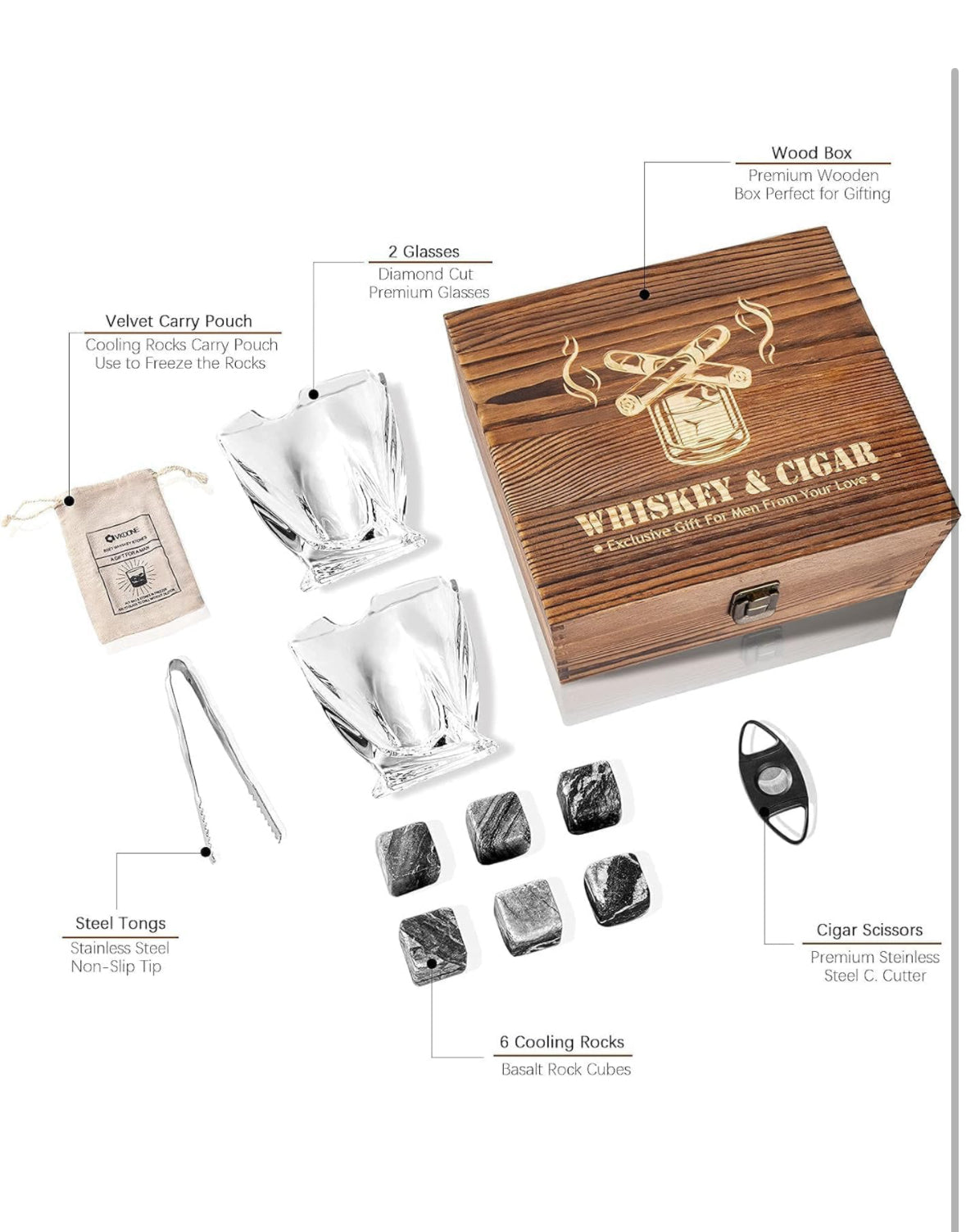 Whsikey Glasses Set