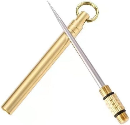 Gold Cigar Holder Needle Stainless Steel Punch Draw