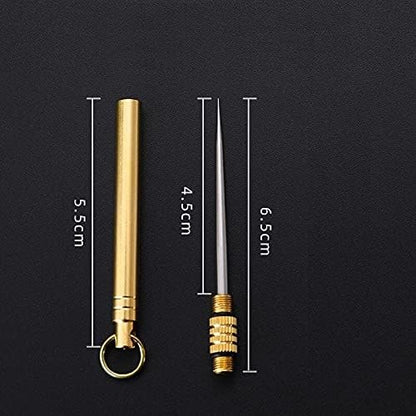 Gold Cigar Holder Needle Stainless Steel Punch Draw