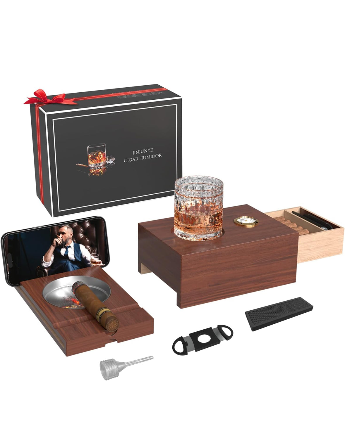 J.J Cigar Humidor Box Set
