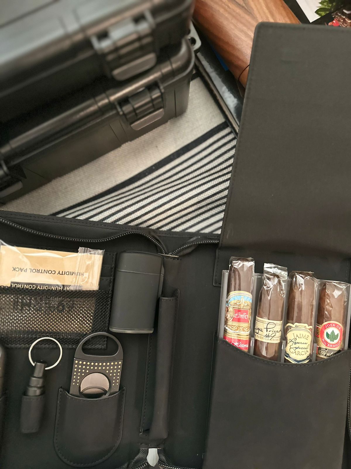 Travel Cigar  CASE Humidor  Leather