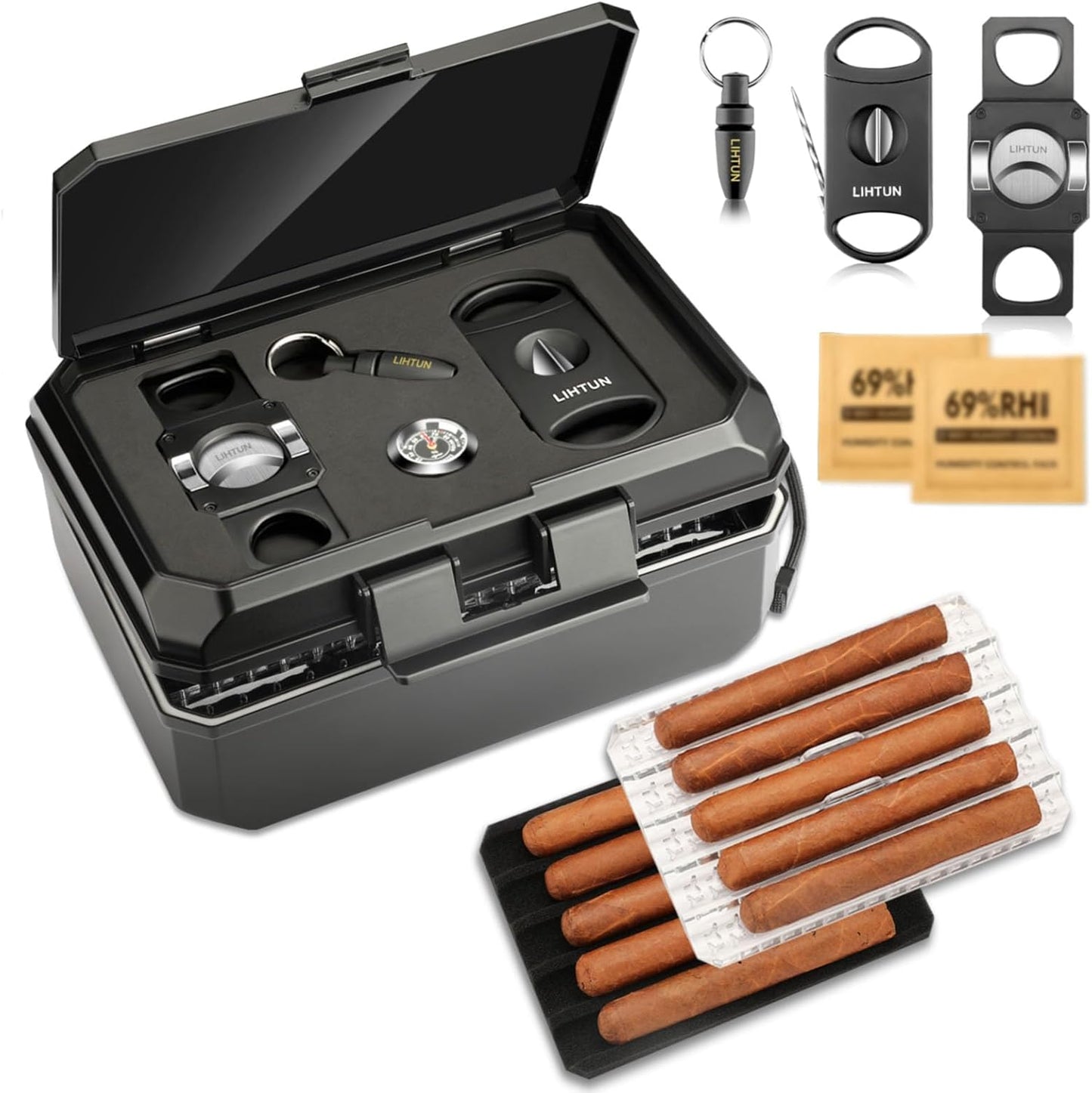 Cigar Travel Humidor Box KJ