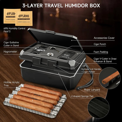 Cigar Travel Humidor Box KJ