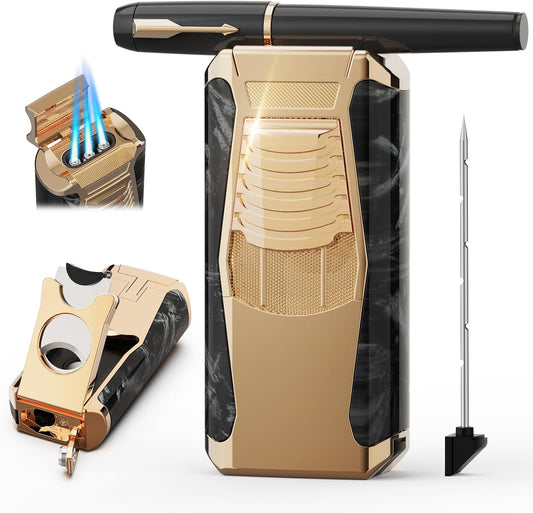 Torch Lighter, 5-in-1 Lighter blackgold