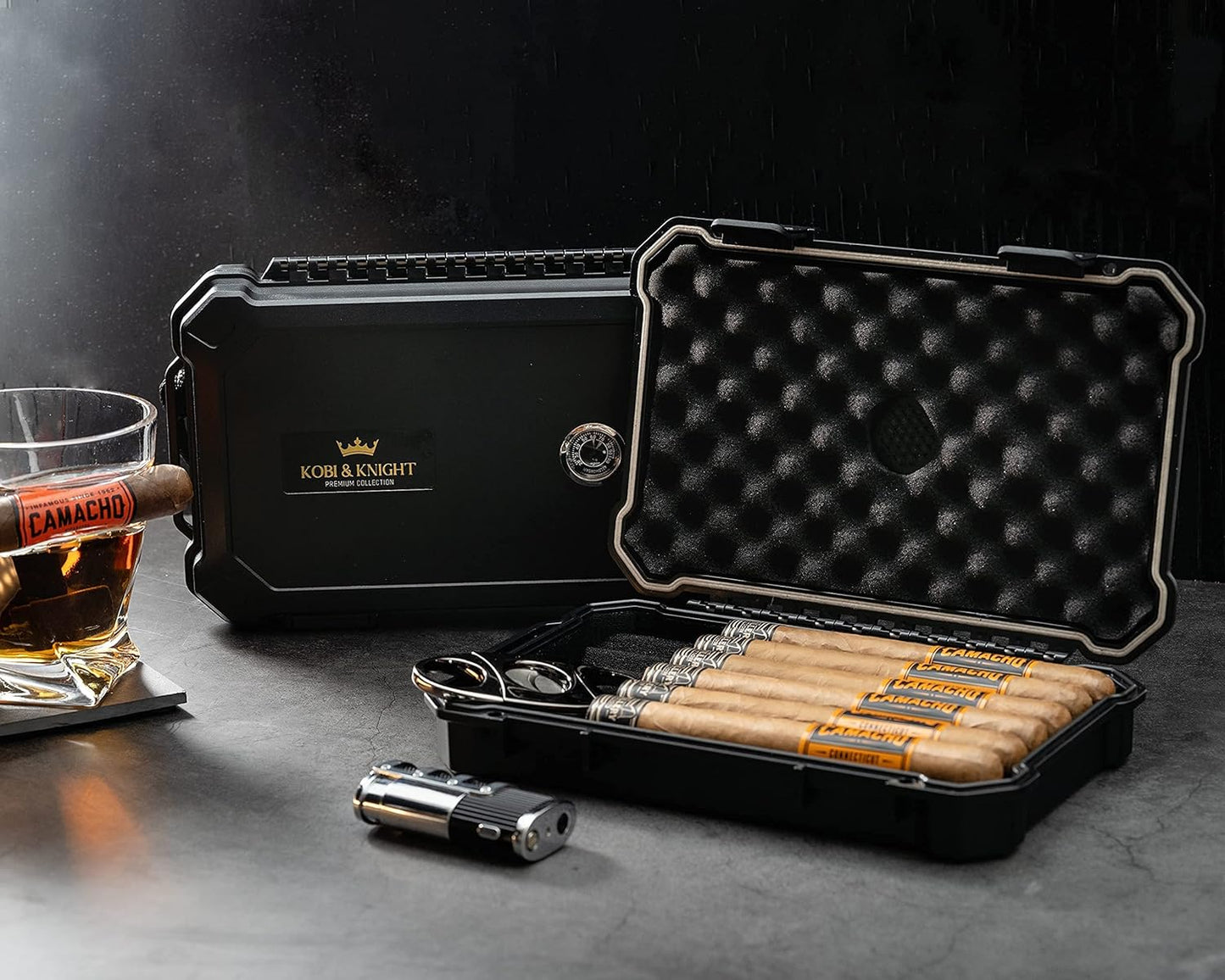 Kobi & Knight Travel Cigar Case Humidor