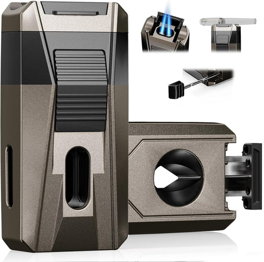 Torch Lighter with Cutter, Holder