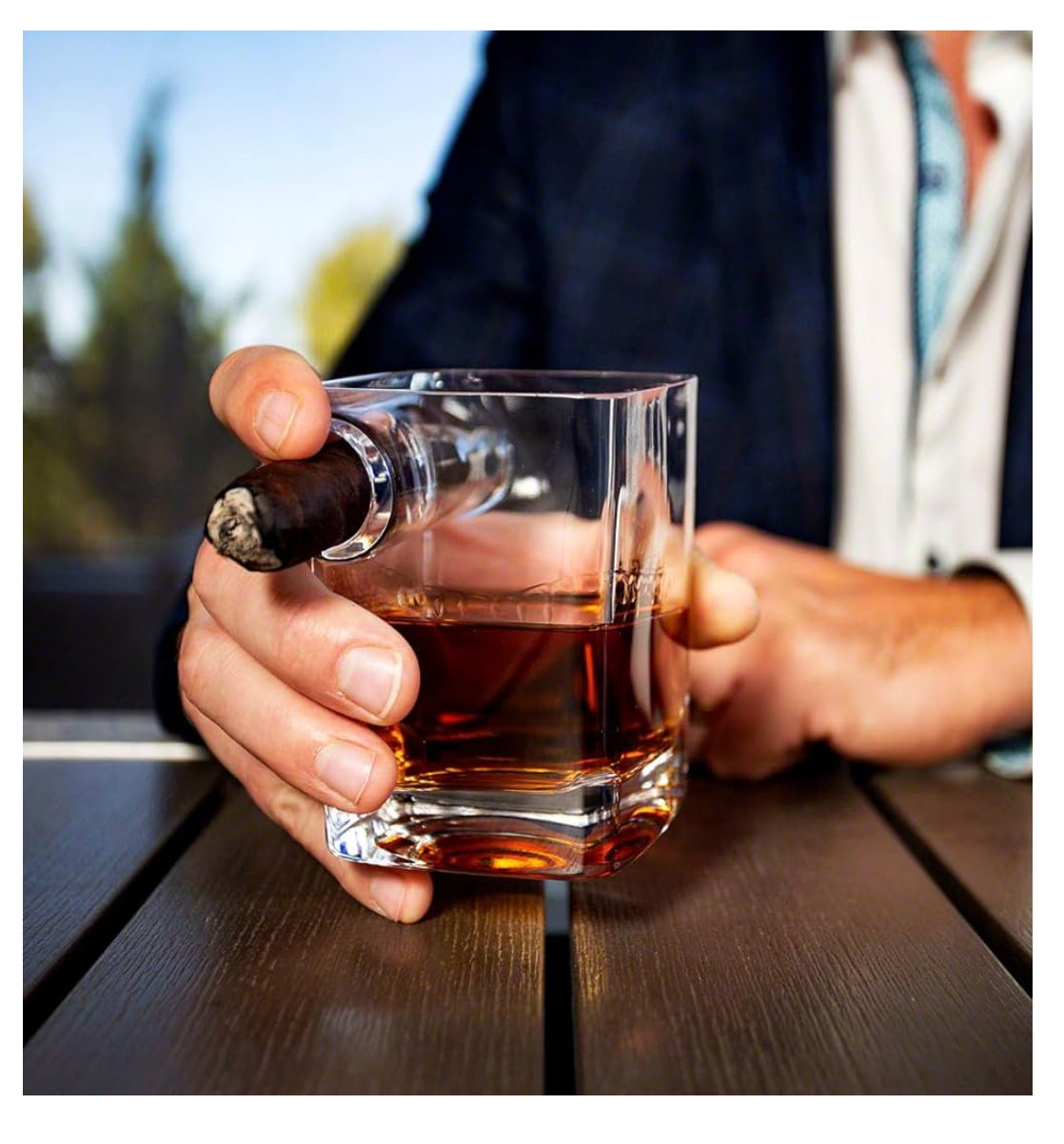 Cigar Whiskey Glasses Set