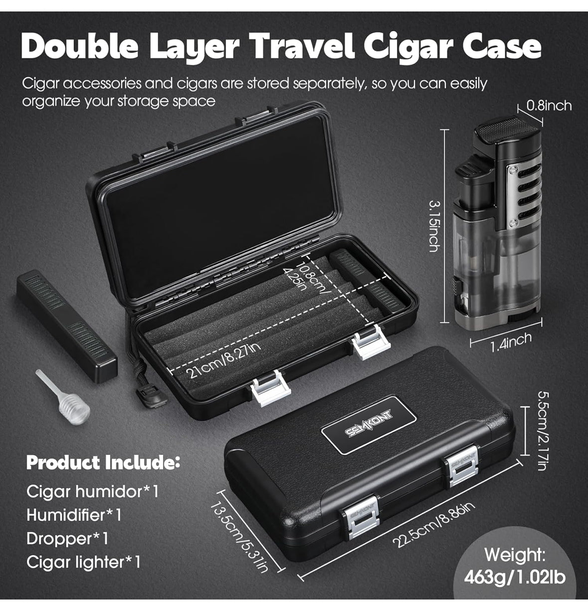 Double Cigar Humidor