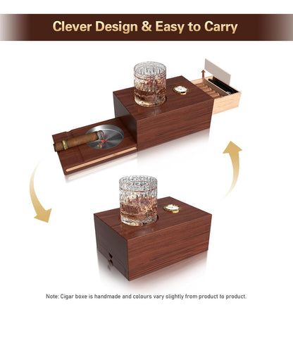 J.J Cigar Humidor Box Set