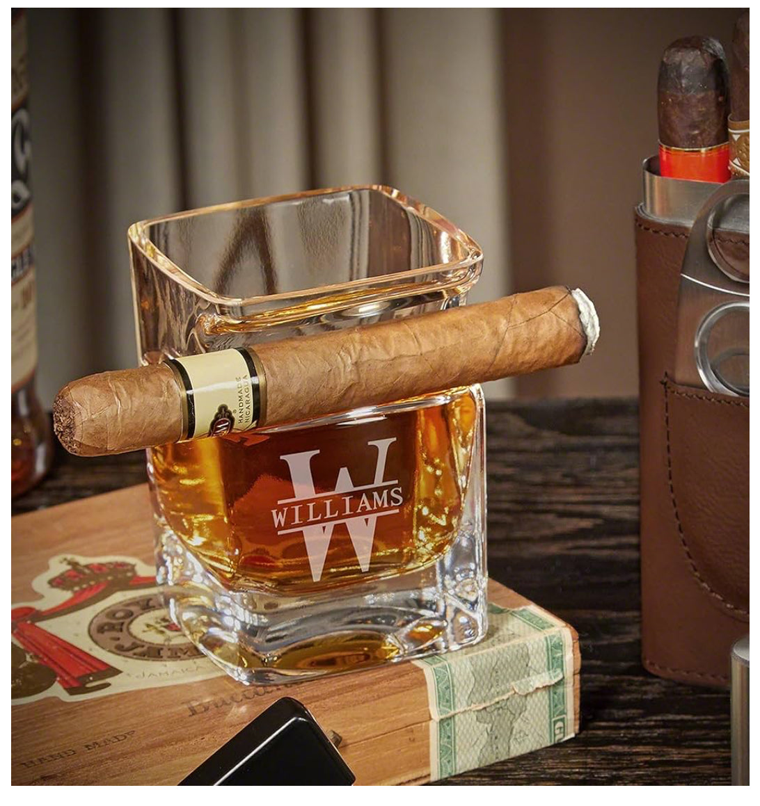 Cigar Whiskey Glasses Set