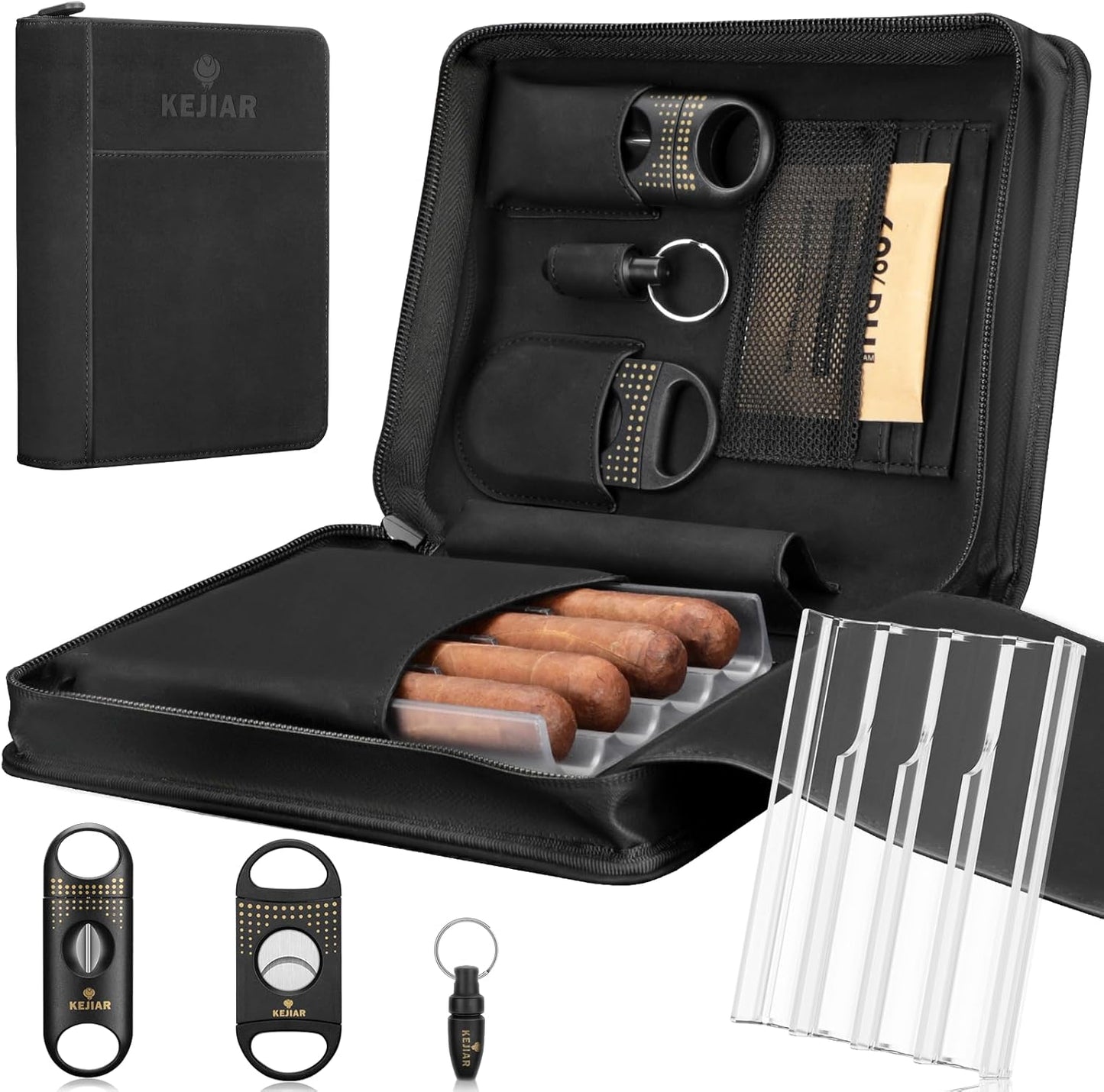 Travel Cigar  CASE Humidor  Leather