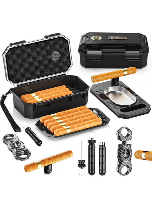 Moniup Travel Cigar Humidor Box
