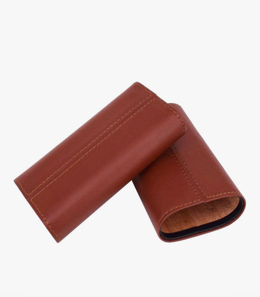 ELEGANT PA LEATHER CIGAR CASE TRAVEL