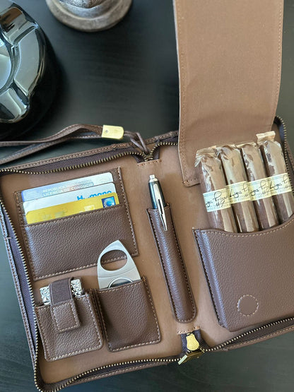 Brown leather case